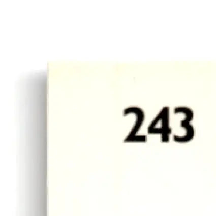 243 beige rectangular label on 1993-94 Upper Deck Hockey Chris Simon RC card