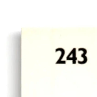 243 beige rectangular label on 1993-94 Upper Deck Hockey Chris Simon RC card