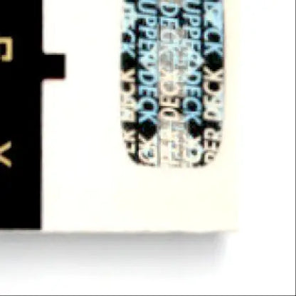 Black and white upper deck hockey card holder with gold accents for Craig Janney hockey card