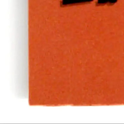 Orange felt notebook cover with black stitching, perfect for Upper Deck Hockey Doug Weight memorabilia