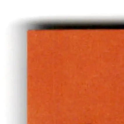 Orange textured felt coaster with black border for Upper Deck Hockey Doug Weight card