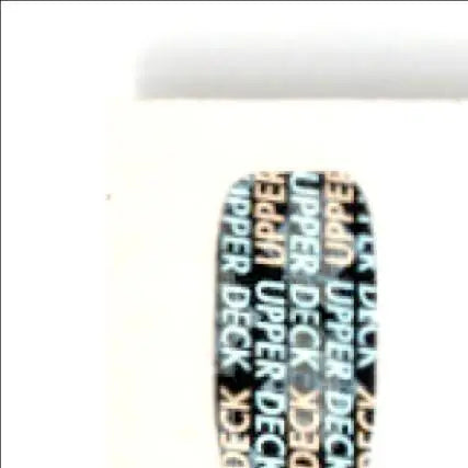 Black and orange Upper Deck hockey lanyard with metallic accents for Doug Weight hockey card