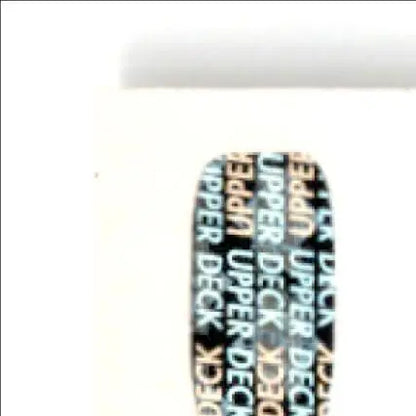 Black and orange Upper Deck hockey lanyard with metallic accents for Doug Weight hockey card