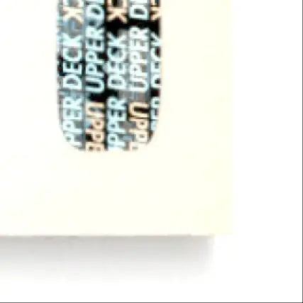 Black and orange Upper Deck branded tape measure with metallic sheen for hockey Luc Robitaille