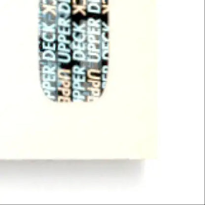 Black and orange Upper Deck branded tape measure with metallic sheen for hockey Luc Robitaille