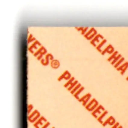 Philadelphia Cream Cheese wrapper with orange text, related to 1993-94 Upper Deck Hockey Mark Recchi