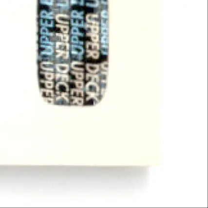 Black and white Upper Deck Hockey Mark Recchi skateboard grip tape featuring deck hockey logo