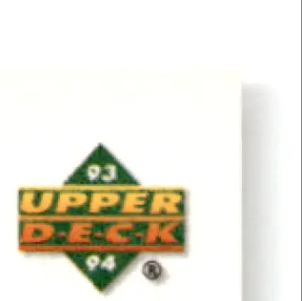 1993-94 Upper Deck Hockey pack wrapper featuring Mats Sundin #302 and hockey mats