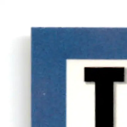 Blue textured foam deck hockey mats with black T design from IKEA Fjällbo for Upper Deck Hockey