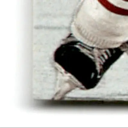 Black and white striped hockey skate with red laces for 1993-94 Upper Deck Hockey Radim Bicanek