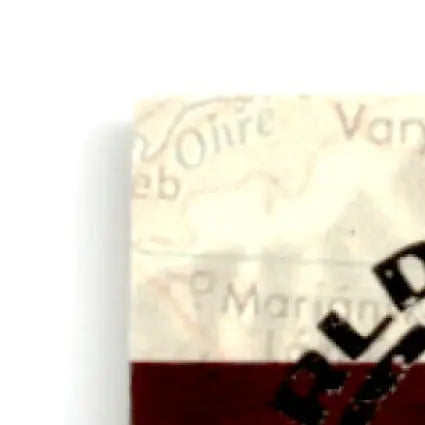 Red and black leather wallet with gold hardware from 1993-94 Upper Deck Hockey Radim Bicanek #262 RC