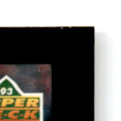 1993 Cooper T-C-K Racing Sticker on Upper Deck Hockey Steve Junker Rookie Card