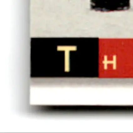 Black and red th logo on white background from 1993-94 Upper Deck Hockey Theoren Fleury rookie card