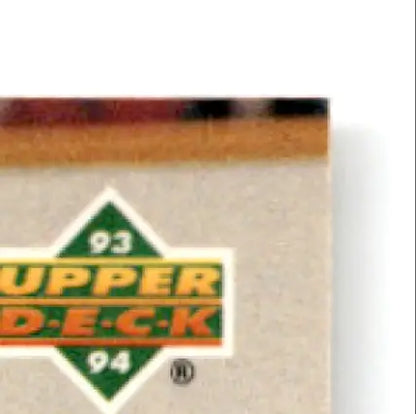 1993-94 Upper Deck Hockey Theoren Fleury Rated Rookie card pack display