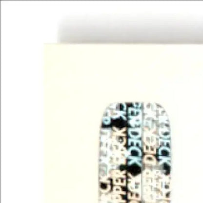 Black and white upper deck hockey card holder for Theoren Fleury 1993-94 deck hockey