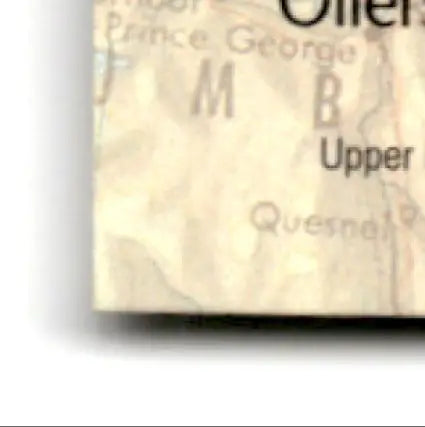 Map of British Columbia with features on 1993-94 Upper Deck Hockey Tyler Wright #256b card