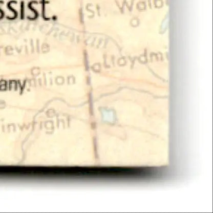 Vintage map of Canada with water features for 1993-94 Upper Deck Hockey Tyler Wright #256b