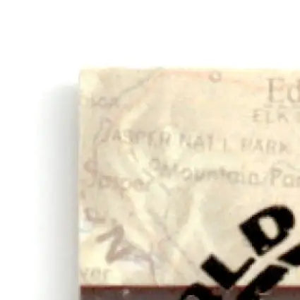 Vintage map wallet with brown leather texture for 1993-94 Upper Deck Hockey Tyler Wright #256b