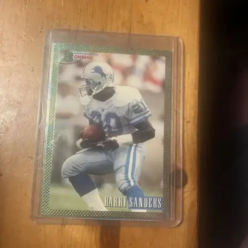 1993 Bowman Foil Barry Sanders Card No 140 HOF for football card collectors