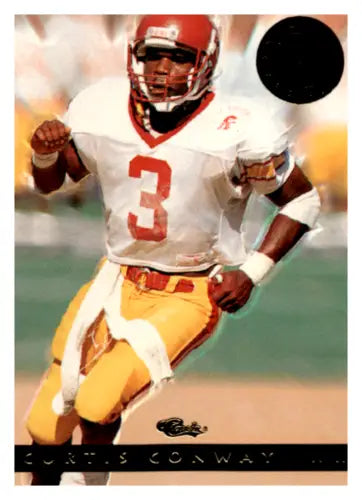 Football player in uniform from Classic Four Sport Images featuring Curtis Conway Bears