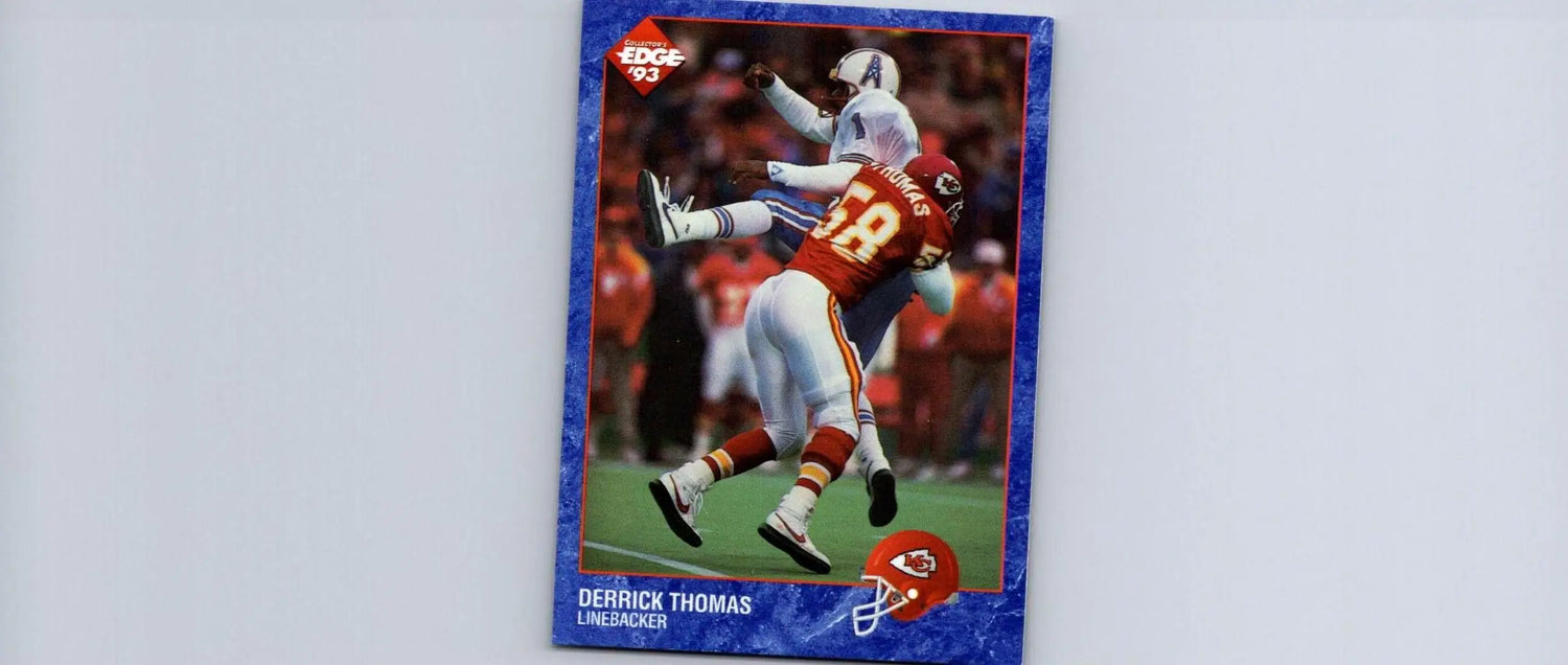 Derrick Thomas football card from 1993 Collector’s Edge Derrick Thomas Prototypes series