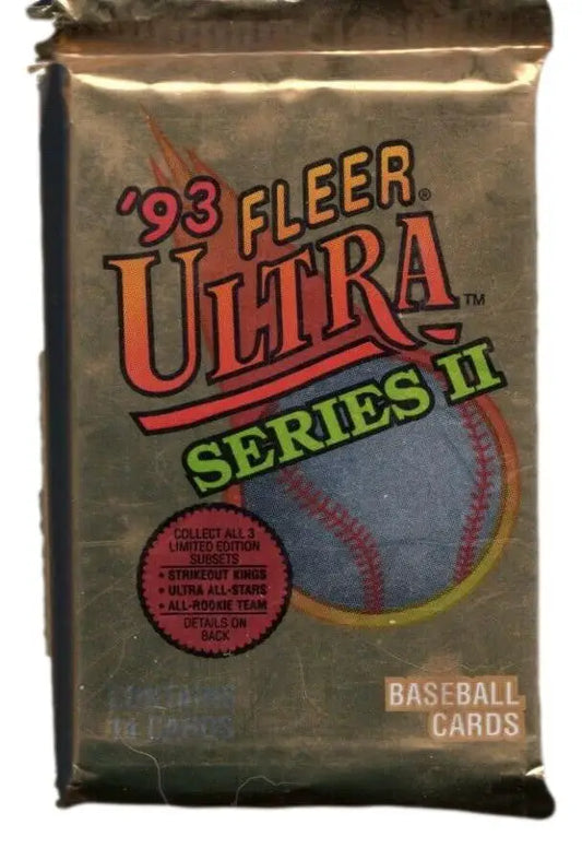 Pack of 1993 Fleer Ultra Series II Baseball Cards, a must-have for trading card collectors