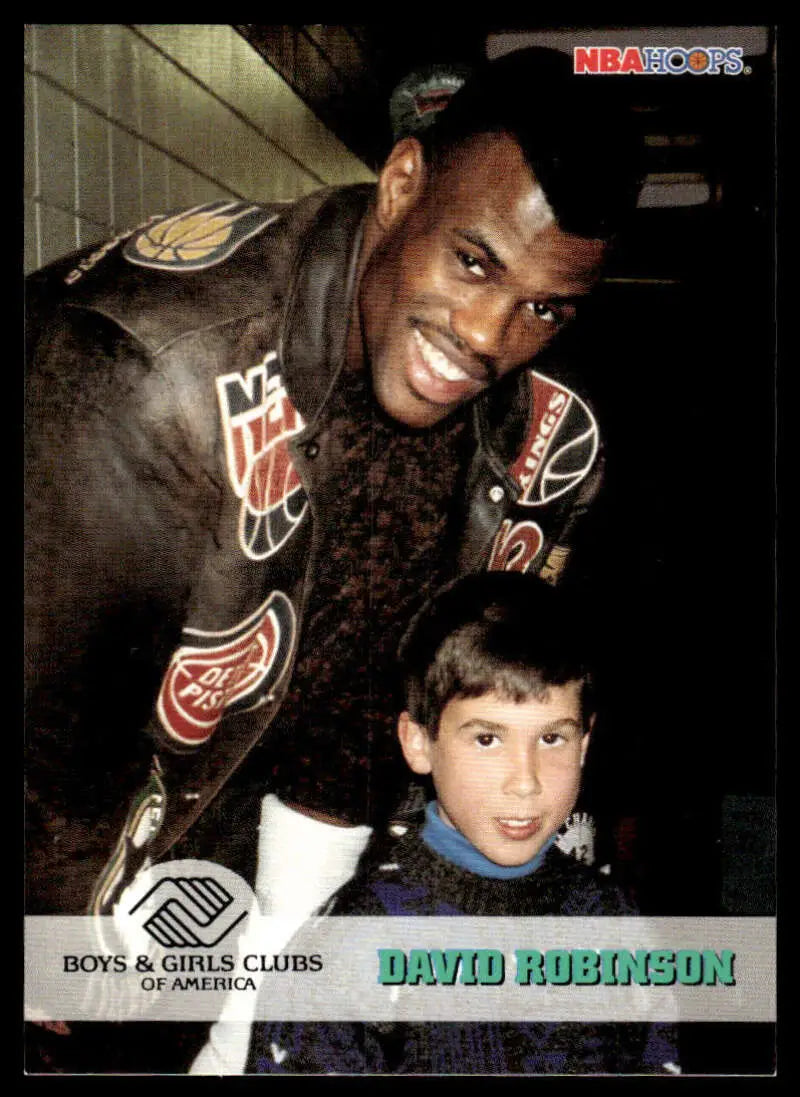 Promotional photo for Boys & Girls Clubs of America featuring David Robinson San Antonio Spurs gear
