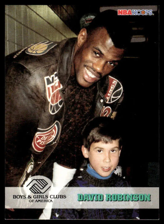 Promotional photo for Boys & Girls Clubs of America featuring David Robinson San Antonio Spurs gear