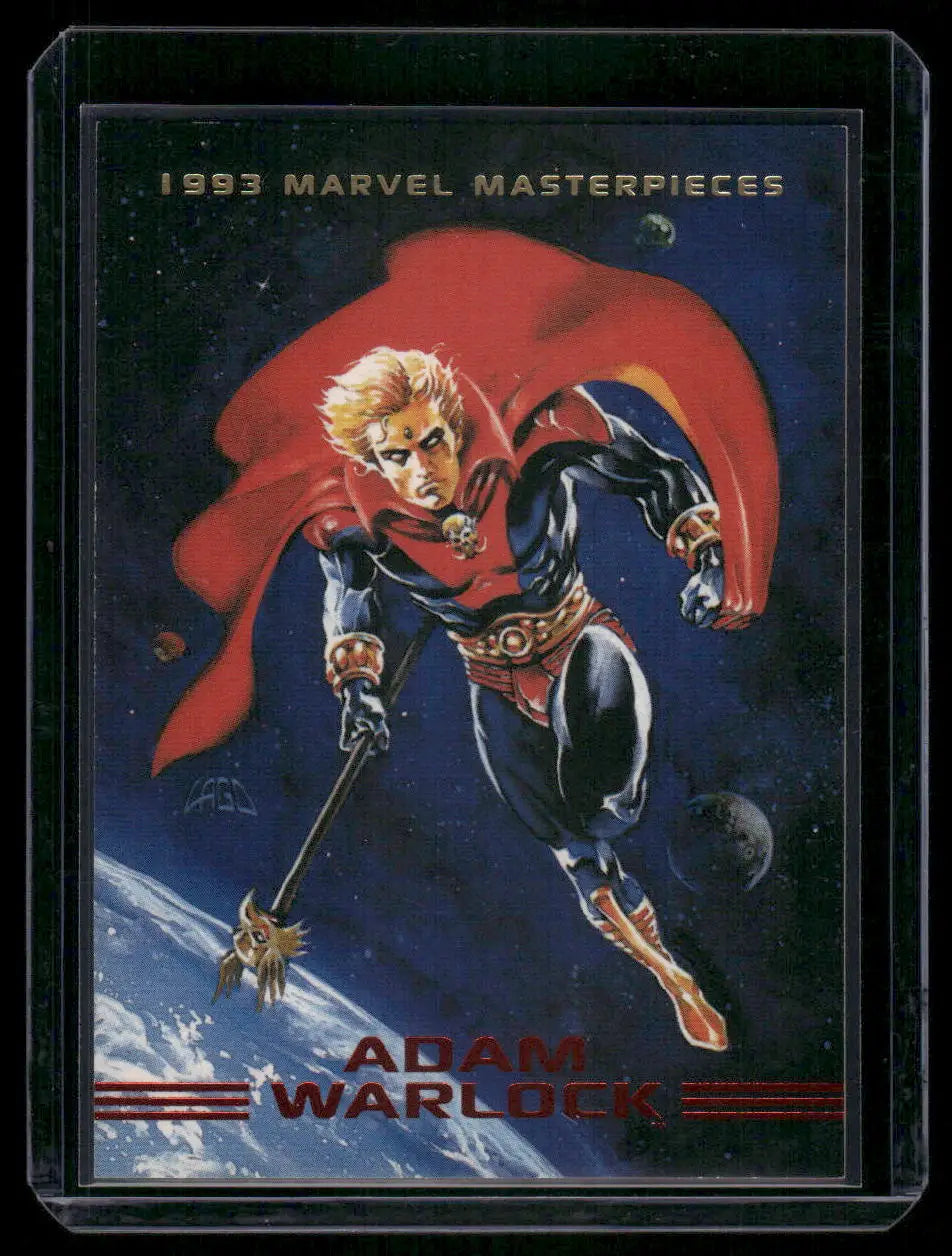 1993 Marvel Masterpieces Adam Warlock trading card from Marvel Masterpieces Adam Warlock series