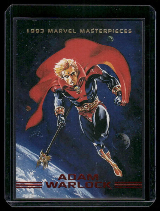 1993 Marvel Masterpieces Adam Warlock trading card from Marvel Masterpieces Adam Warlock series