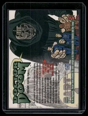 Collectible Marvel Masterpieces Doctor Doom trading card from 1993 Marvel Masterpieces series