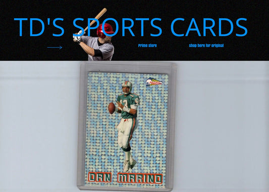 Framed Dan Marino football card from 1993 Pacific Prisms series displayed in product