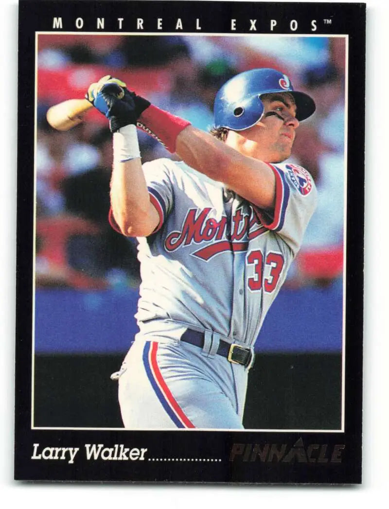 Larry Walker in batting stance on 1993 Montreal Expos Baseball Card #3