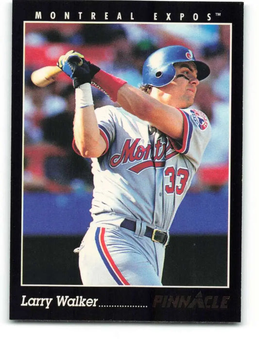 Larry Walker in batting stance on 1993 Montreal Expos Baseball Card #3