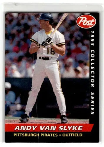 1993 Post Cereal #27 Andy Van Slyke Pittsburgh Pirates Baseball Card ID:52655 - Baseball Card