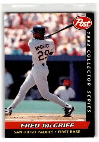 1993 Post Cereal #5 Fred McGriff San Diego Padres Baseball Cards ID:52660 - Baseball Cards