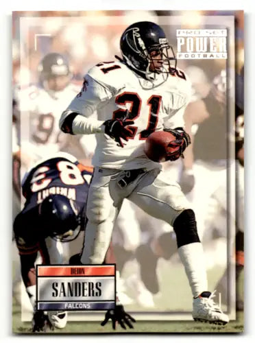 1993 Pro Set Power #21 Deion Sanders football card with original gloss NM-MT Falcons