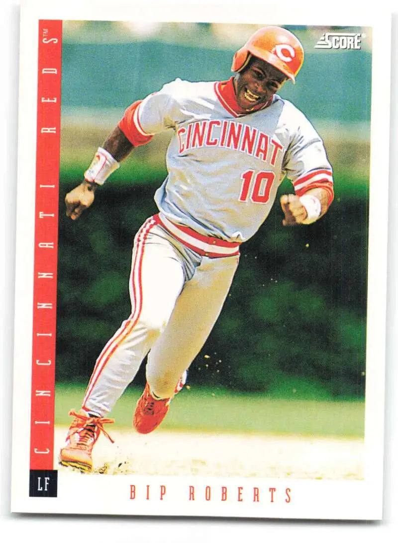 Bip Roberts running the bases on a 1993 Cincinnati Reds baseball card