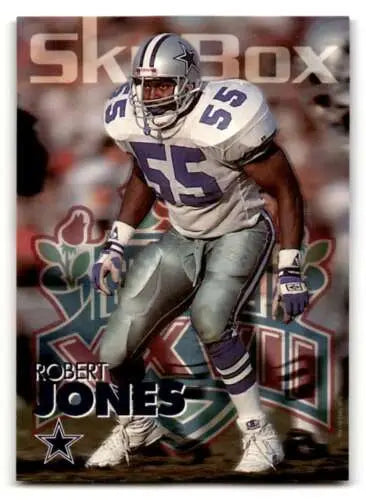Original gloss Robert Jones Dallas Cowboys football card from 1993 SkyBox #76