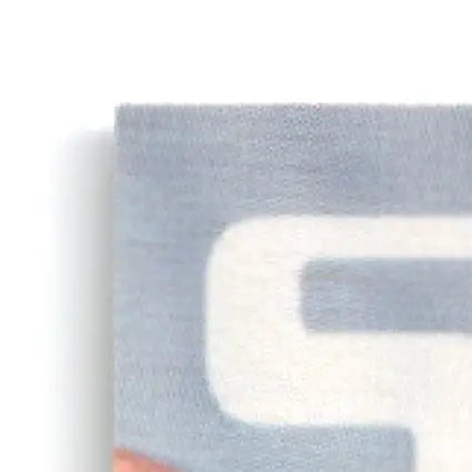 Close-up of a blue and white patterned rug from Skybox Football Impact featuring Impact Thomas Smith