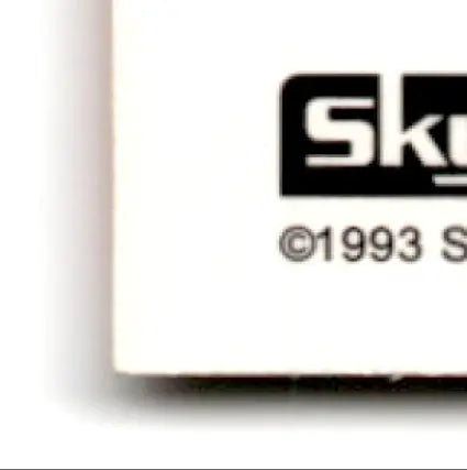 White sticker with black text on 1993 Skybox Football Impact Thomas Smith #386 RC Buffalo Bills