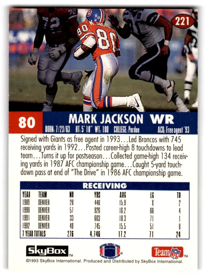 1993 SkyBox Impact #221 Mark Jackson Color Foils - Trading Cards