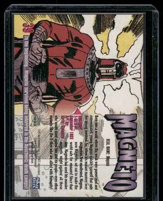 Collectible SkyBox Marvel Masterpieces Magneto trading card from 1993 Marvel Masterpieces