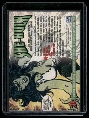 Vintage SkyBox Marvel Masterpieces She-Hulk comic card from 1993 SkyBox Marvel collection