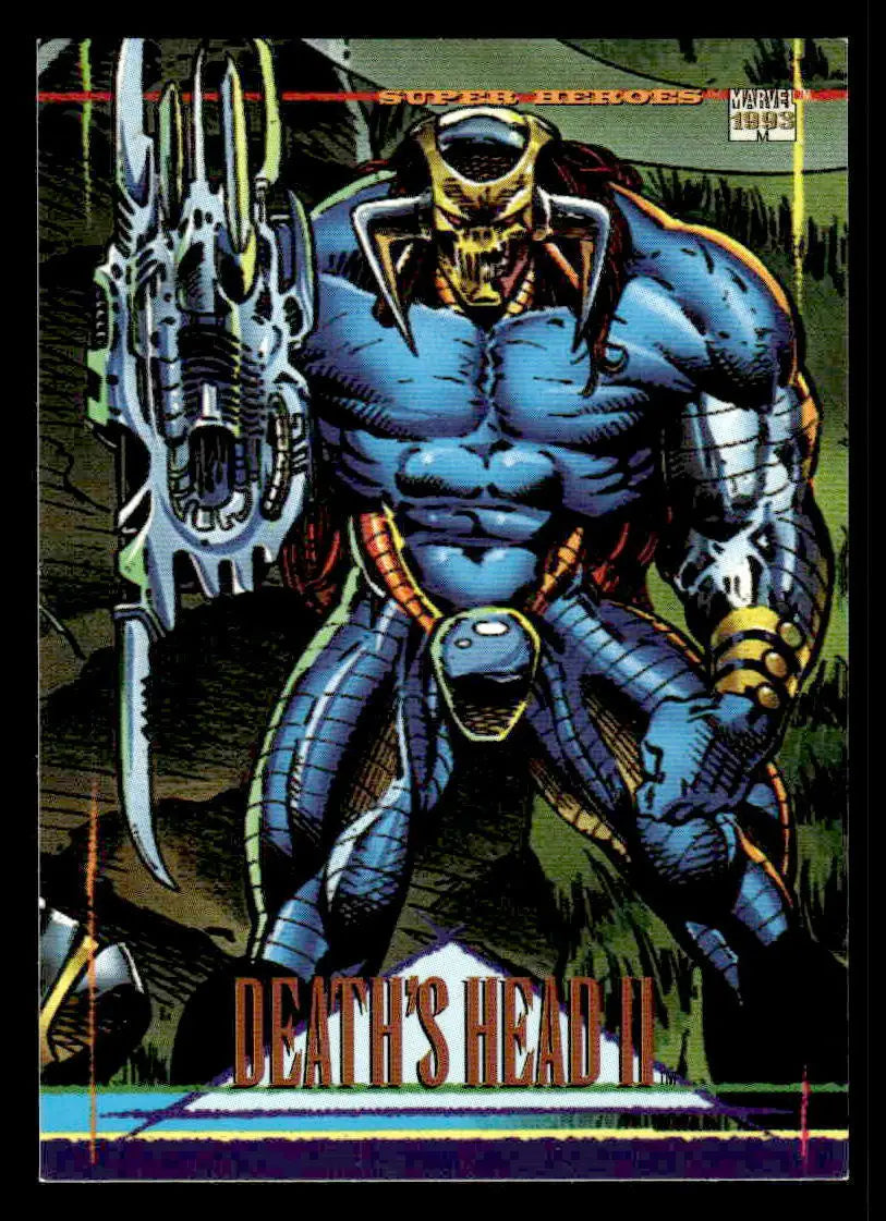 Trading card featuring Death’s Head II from SkyBox Marvel Universe 1993 SkyBox Marvel