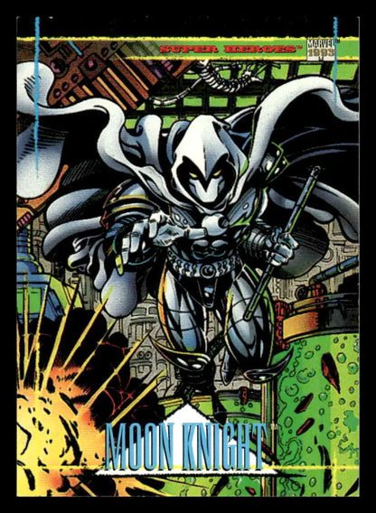 Marvel Comics trading card featuring Moon Knight from SkyBox Marvel Universe 1993