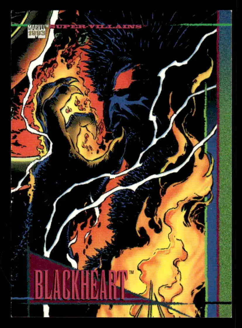Blackheart trading card from SkyBox Marvel Universe 1993 Marvel Universe collection
