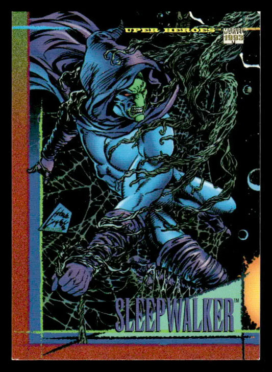 Vintage Marvel Universe Sleepwalker trading card from 1993 SkyBox Marvel Universe series