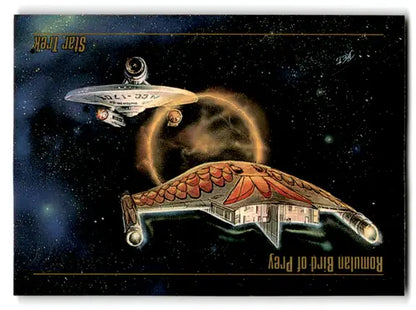 Star Trek Skybox Star Trek Master Series Romulan Bird of Prey collectible card image
