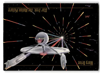 Original gloss Skybox Star Trek spacecraft with warp drive from Star Trek Master Series